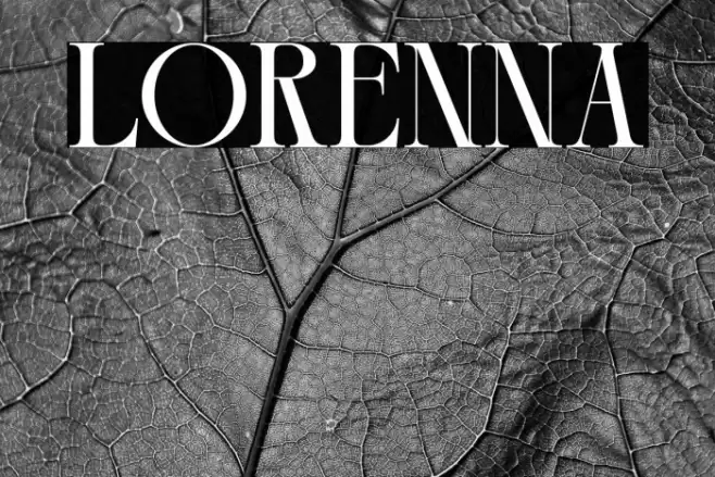 LORENNA Font examples