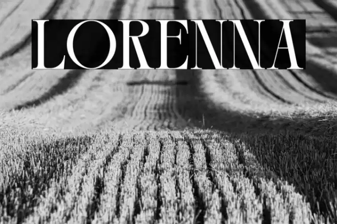 LORENNA Font examples