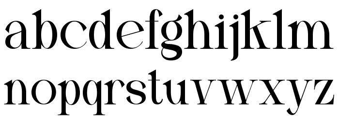 LORENNA Font LOWERCASE