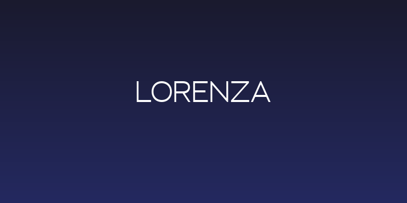 LORENZA Social Header
