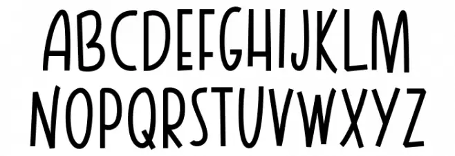 LOST LATE フォント 大文字