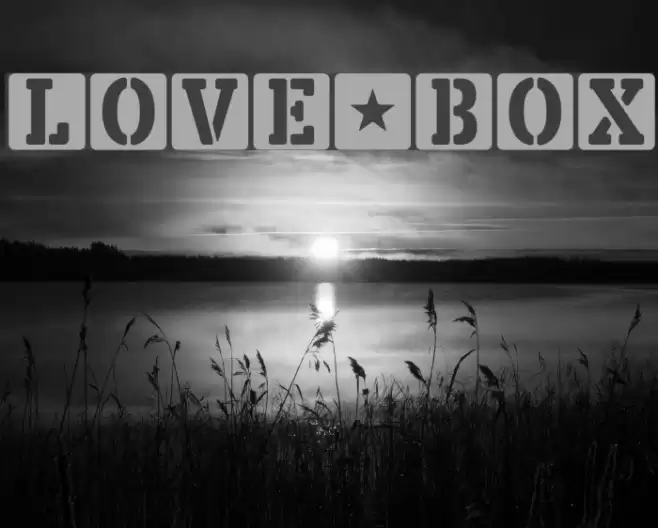 LOVE-BOX خط examples