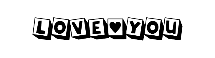 LOVE-YOU  Скачать бесплатные шрифты
