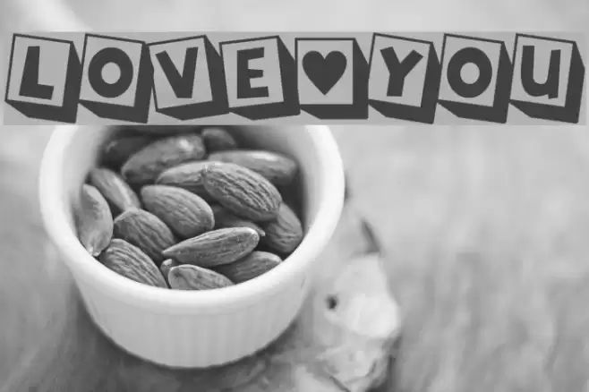 LOVE-YOU Font examples