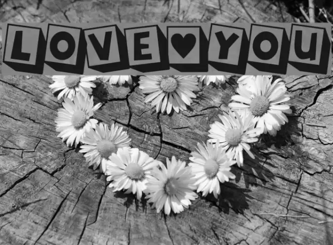 LOVE-YOU Font examples