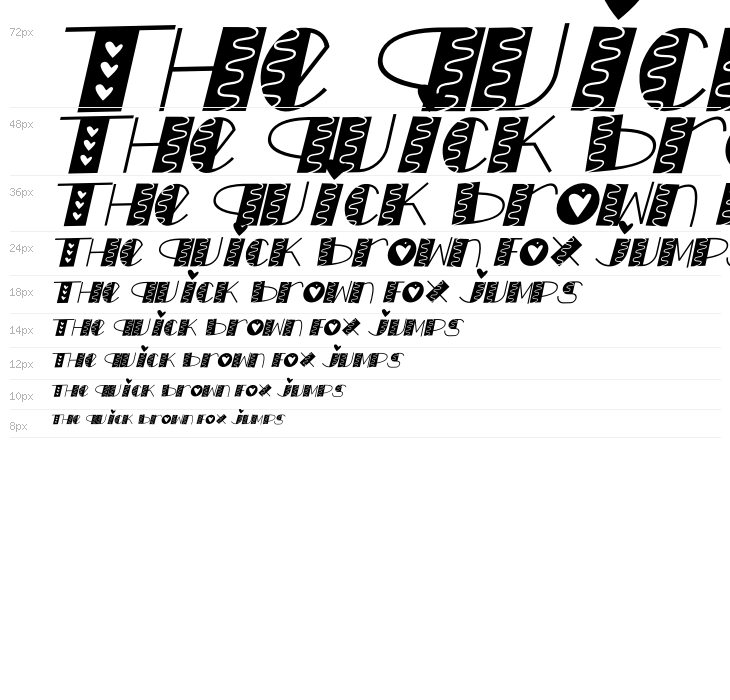 LOVE doly Italic Waterfall