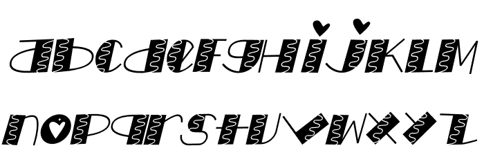 LOVE doly Italic Font LOWERCASE