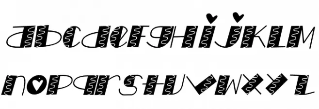 LOVE doly Italic Fuentes MINÚSCULAS
