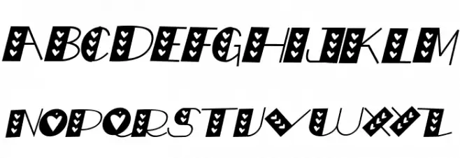 LOVE doly Italic Fonte MAIÚSCULAS
