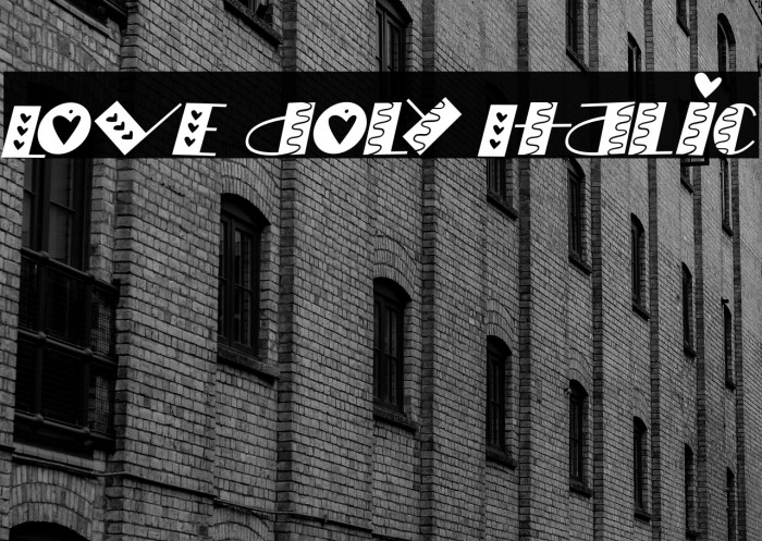 LOVE doly Italic Example 1