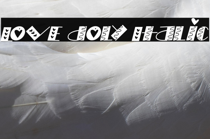LOVE doly Italic Example 2