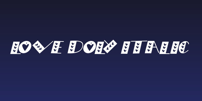 LOVE doly Italic Social Header