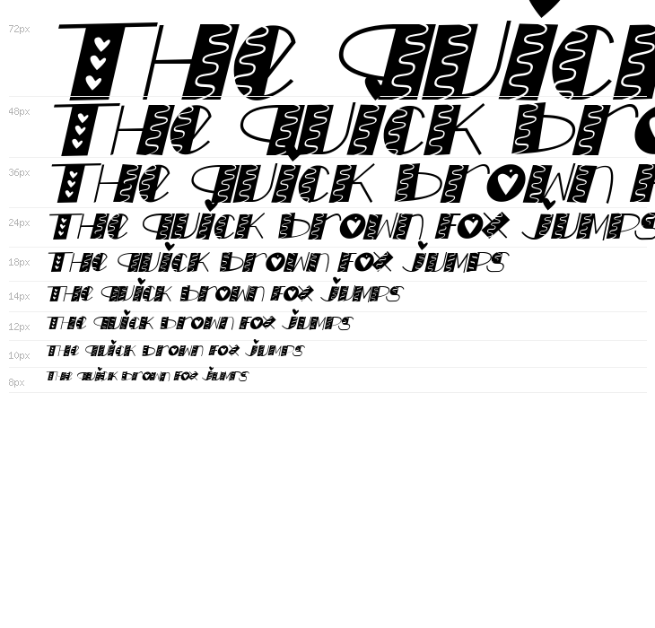 LOVE doly Italic Waterfall