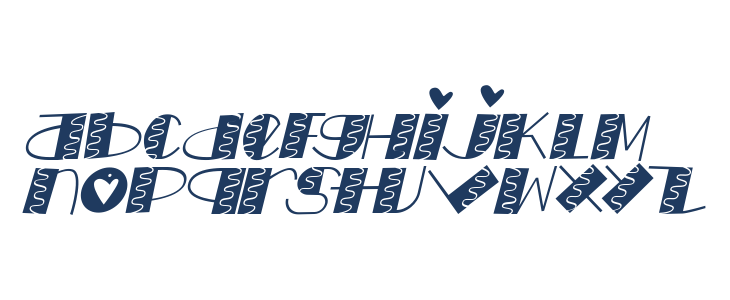 LOVE doly Italic Lowercase