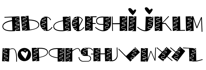 LOVE doly Font LOWERCASE
