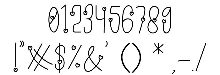 LOVE full song Font OTHER CHARS