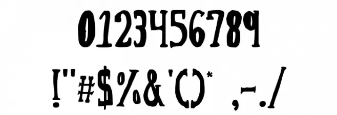 LOVE til KILLED Font OTHER CHARS