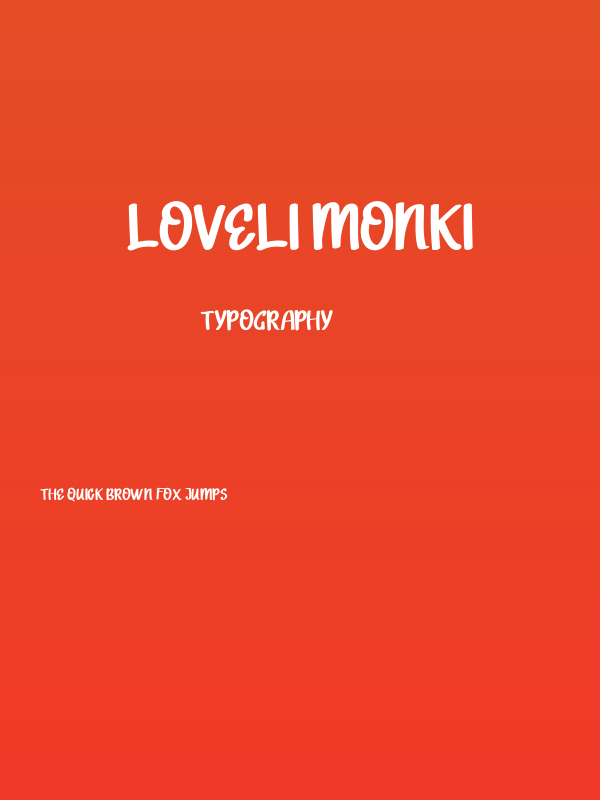 LOVELI MONKI Poster