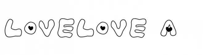 LOVELOVE_Ahan  les polices de caractères gratuit tlcharger
