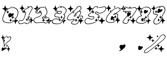 LOVELOVE_AhanIyanRamee Font OTHER CHARS