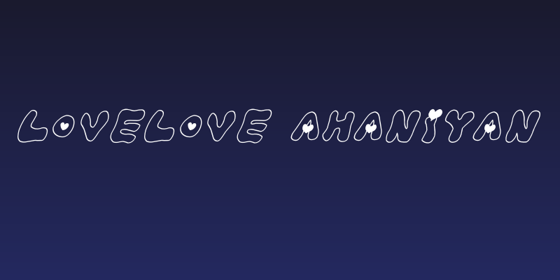LOVELOVE_AhanIyan Social Header
