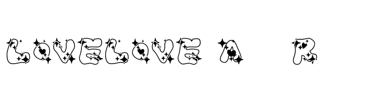 LOVELOVE_AhanRamee  Frei Schriftart Herunterladen
