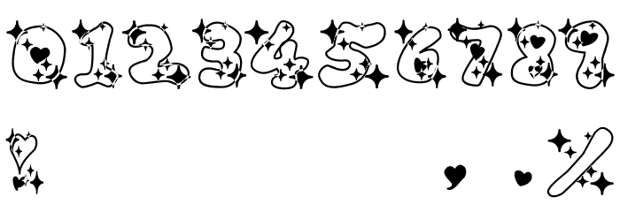 LOVELOVE_AhanRamee Font OTHER CHARS