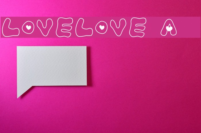 LOVELOVE_Ahan Font examples