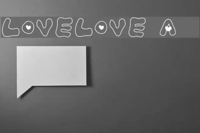 LOVELOVE_Ahan Font examples