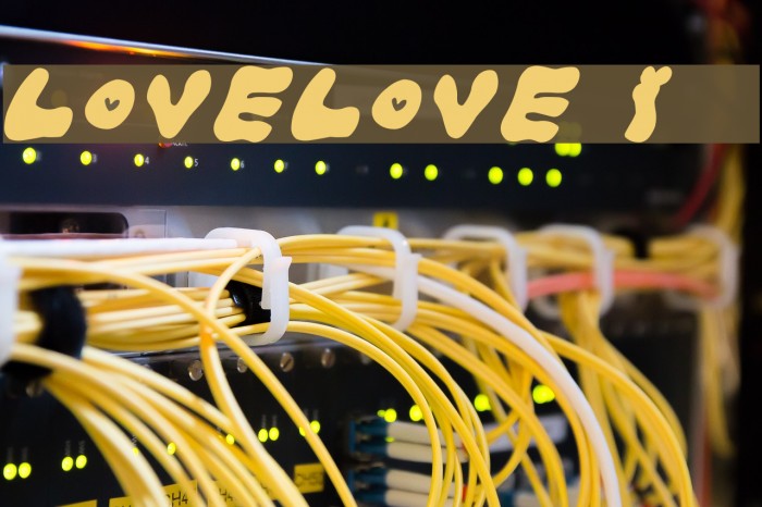 LOVELOVE_Iyan Font examples
