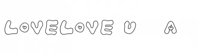 LOVELOVE_UfunAhan  Frei Schriftart Herunterladen