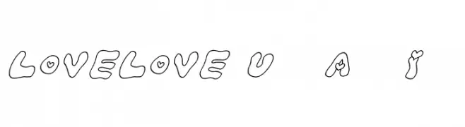 LOVELOVE_UfunAhanIyan  font caratteri gratis