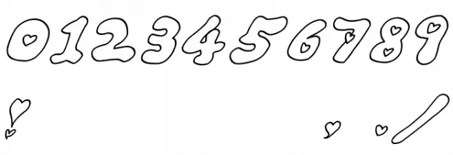 LOVELOVE_UfunAhanIyan Font OTHER CHARS