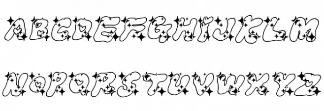 LOVELOVE_UfunAhanIyanRamee Font Litere mari