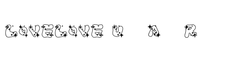 LOVELOVE_UfunAhanRamee  Frei Schriftart Herunterladen