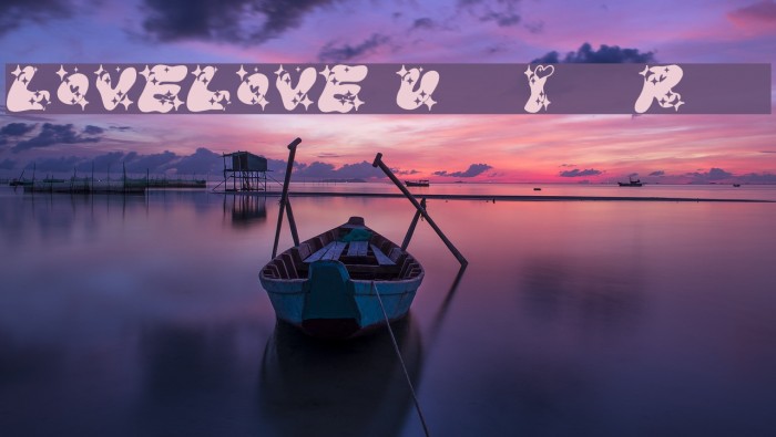 LOVELOVE_UfunIyanRamee Font examples