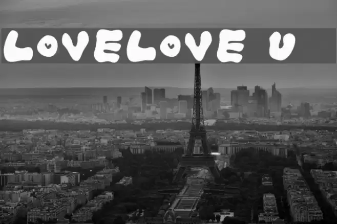 LOVELOVE_Ufun フォント examples