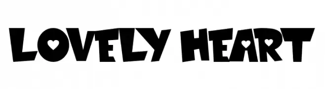 LOVELY HEART  Fuentes Gratis Descargar