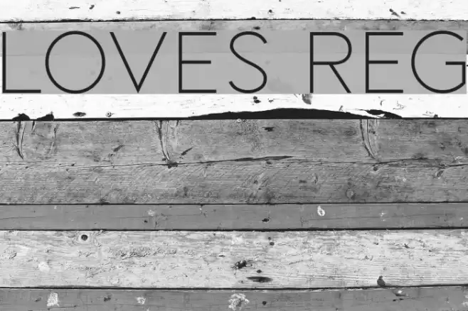LOVES REG フォント examples