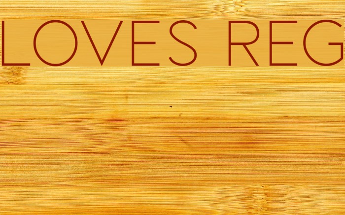 LOVES REG Font examples