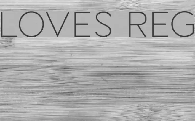 LOVES REG フォント examples