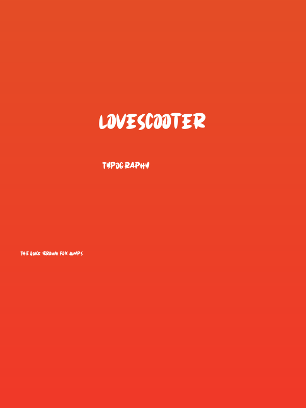 LOVESCOOTER Poster