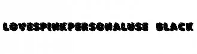 LOVESPINKPERSONALUSE-Black  Descarca Fonturi Gratis
