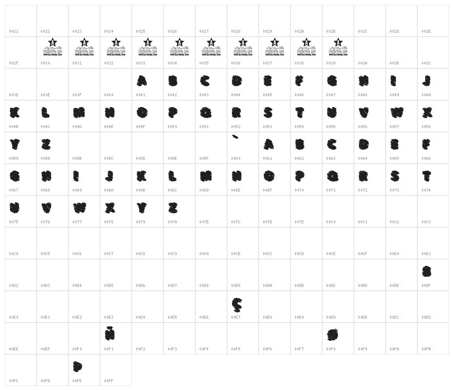 LOVESPINKPERSONALUSE-Black Character Map