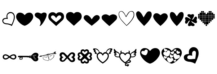 LOVE_AMY Font OTHER CHARS