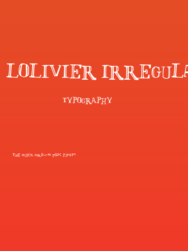 LOlivier Irregular Poster