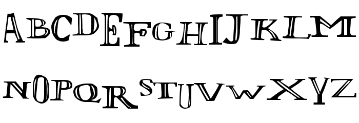 LOlivier Irregular Font LOWERCASE