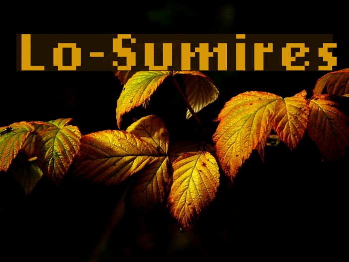 Lo-Sumires Font examples
