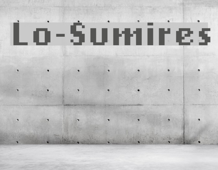Lo-Sumires Font examples