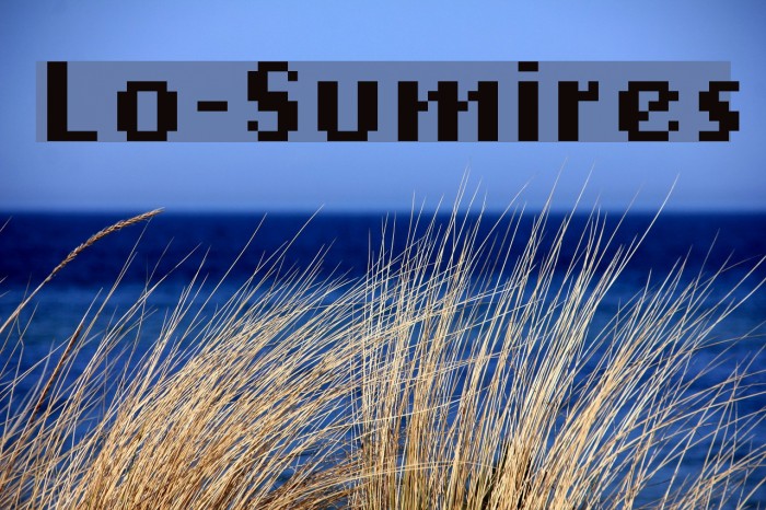 Lo-Sumires Font examples